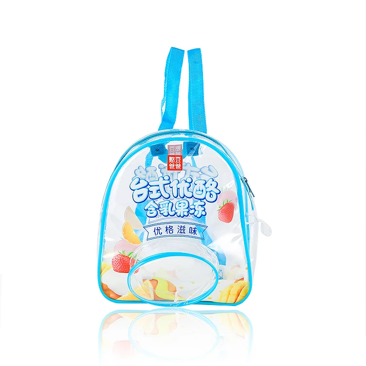 Custom Mini PVC Clear Backpack Transparent Small Plastic Jelly Bag