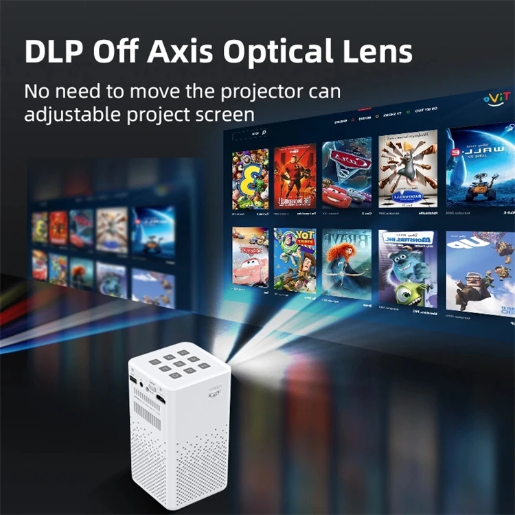 Dlp Projector Dlp  Smart Android 9.0 Portable Mini DLP Projector With WIFI And Battery One-Stop Service