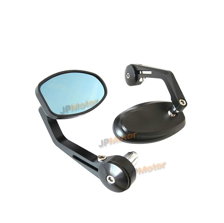 JPMotor Motorcycle Universal CNC Bar End Mirrors Moto Bike Rear View Mirrors Electrical Motorbike Cafe Racer Mirror