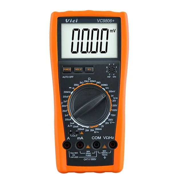Цифровой мультиметр VC9806 + с отображением символа единицы измерения (макс. 19999)