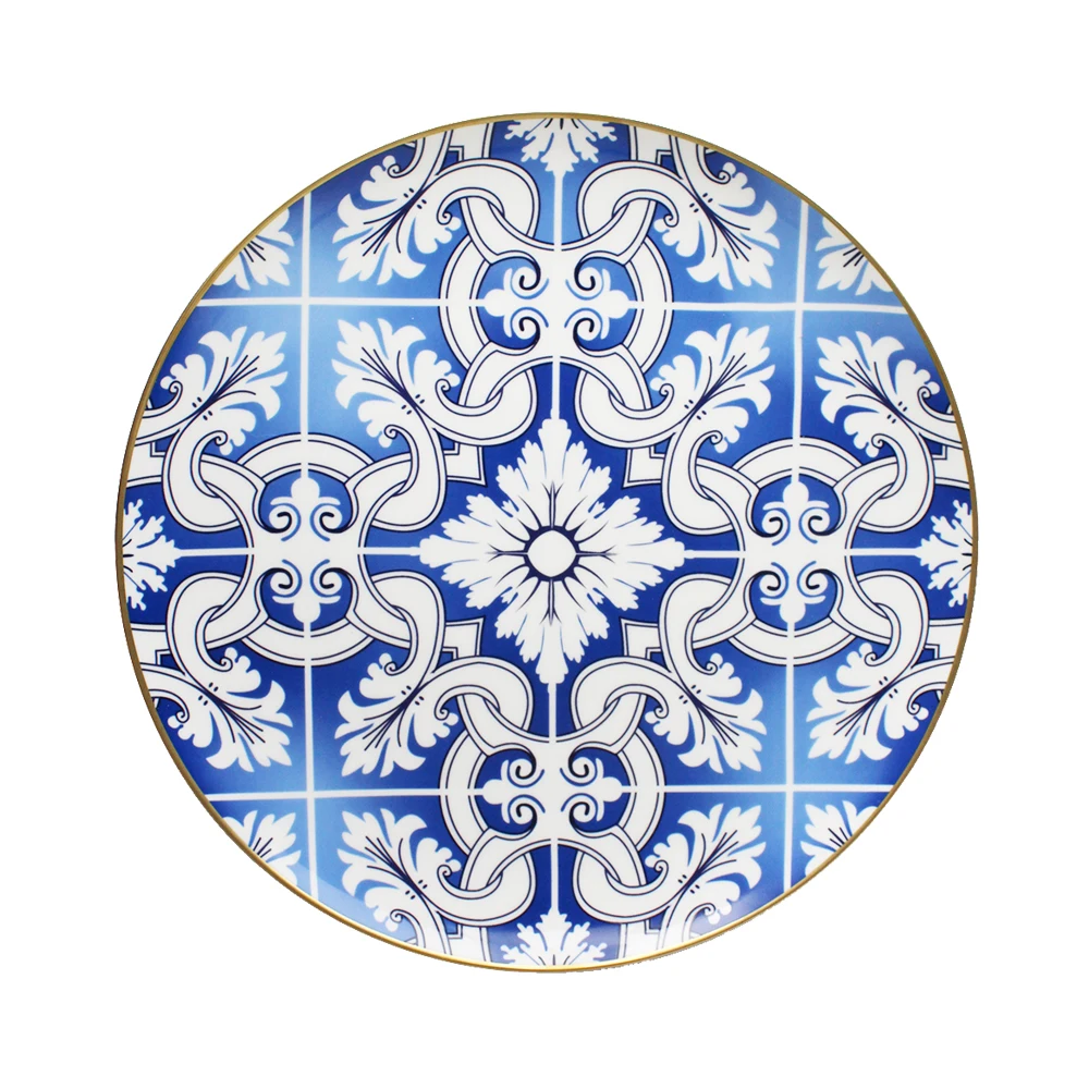 Shanxi Porcelain Plate Ceramic Dinnerware Set Wedding Wholesale Dinner Set Luxury Modern Plates for Restaurant