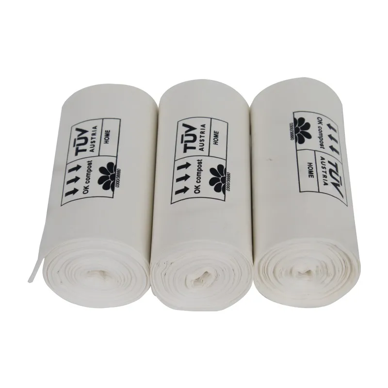 environmentally friendly biodegradable custom printed hdpe ldpe compostable trash bag on roll