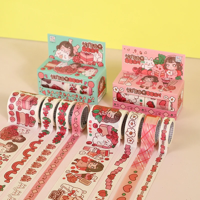 Дешевая лента SingleSide, красивая мультяшная графика, легко наклеивается