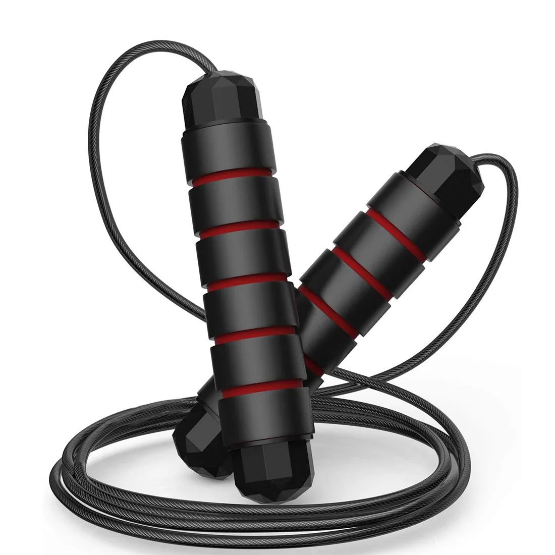 
weighted skipping rope Tangle-Free Rapid Speed jump rope pvc Steel Skipping Rope Gym Fitness Home Exercise Slim Body 