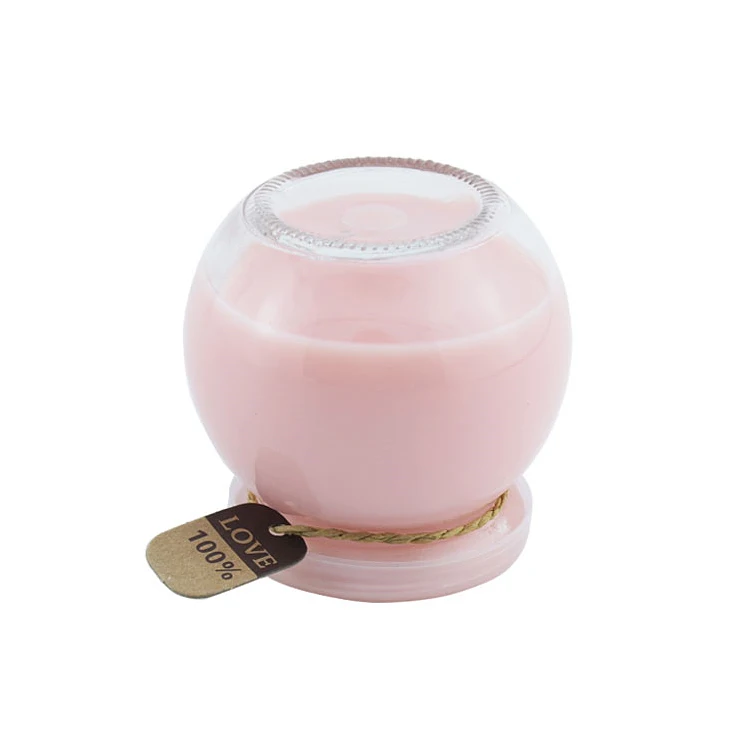 100ml 200ml 300ml Round Shape Pudding Glass Jar Glass Yogurt Jar With Plastic Lid