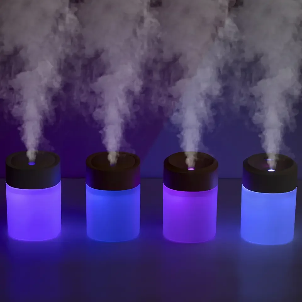 2023 New Arrival Home Office Mini Portable Aroma Diffuser Night Light Car USB Colorful Humidifier