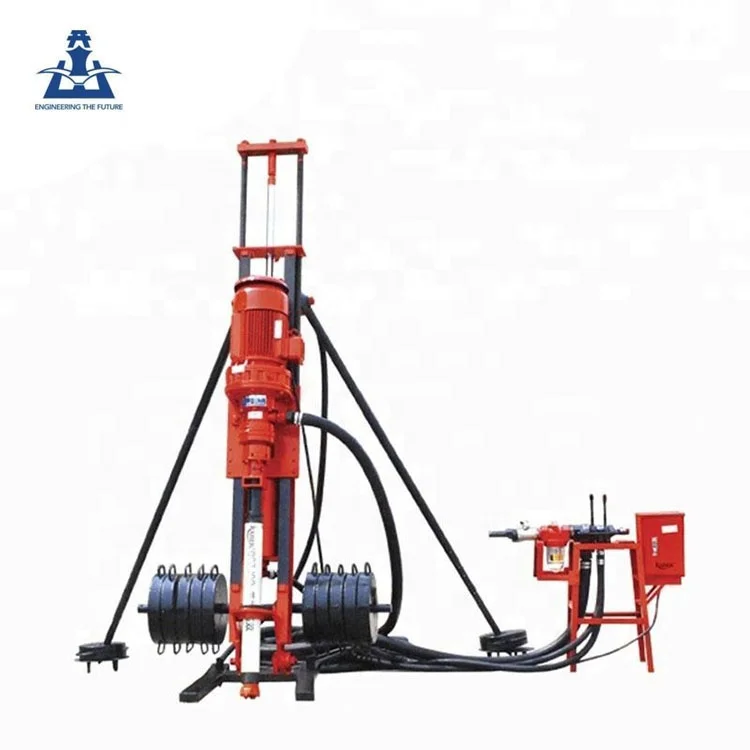
Hot selling mining hydraulic DTH hammer blast hole portable rock drilling rig 