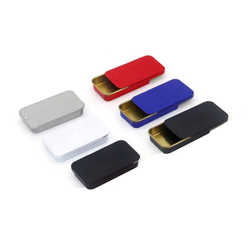 Factory Price Frosted Silver Black Square Iron Tin Box Metal Box Matel Packaging for Candy