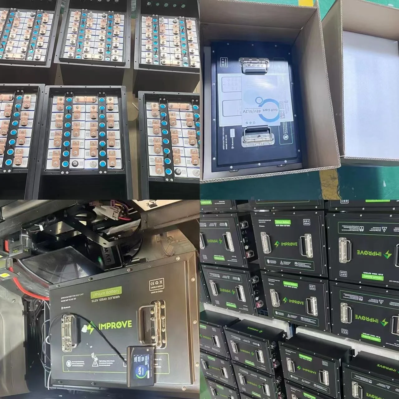Литиевая батарея 48 В 105Ah гольф-Кар Клубные автомобили 5kw 105amp литий-ионные батареи ЖК-экран 200A BMS оптовая продажа OEM lifepo4