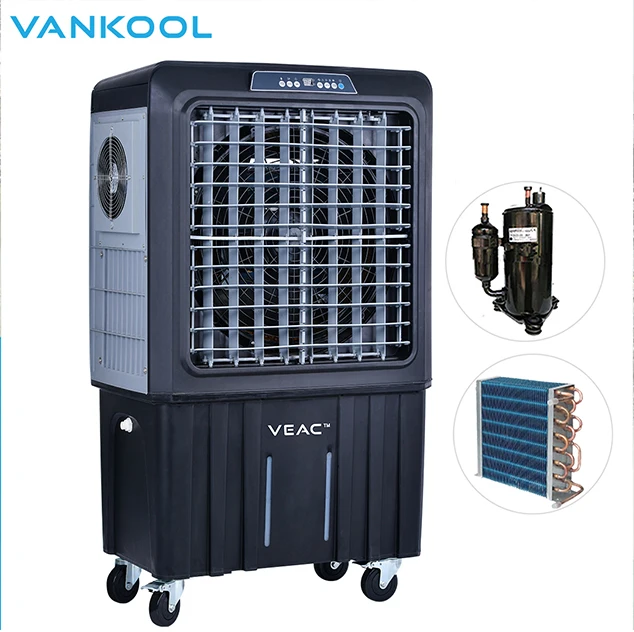Новый удаленный воздушный охладитель evapor производственный промышленный кондиционера портативный вентилятор воздушного охлаждения