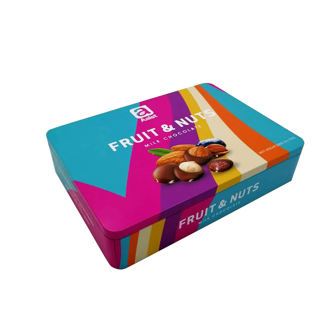 Food grade chocolate packaging boxes gift tin box for chocolate