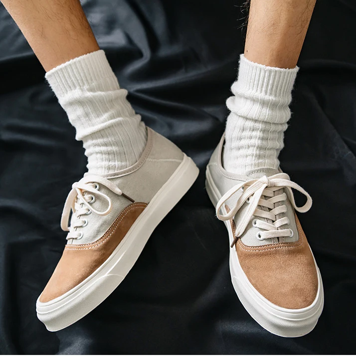 custom logo summer pig genuine leather fitness flat sport walking style casual trendy canvas shoes men