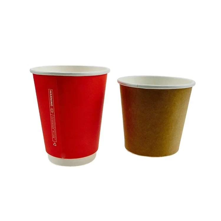 Custom buy takeaway Hot Paper Cups Paper Coffee Cup Printed Logo Disposable Coffee Cups With Lids