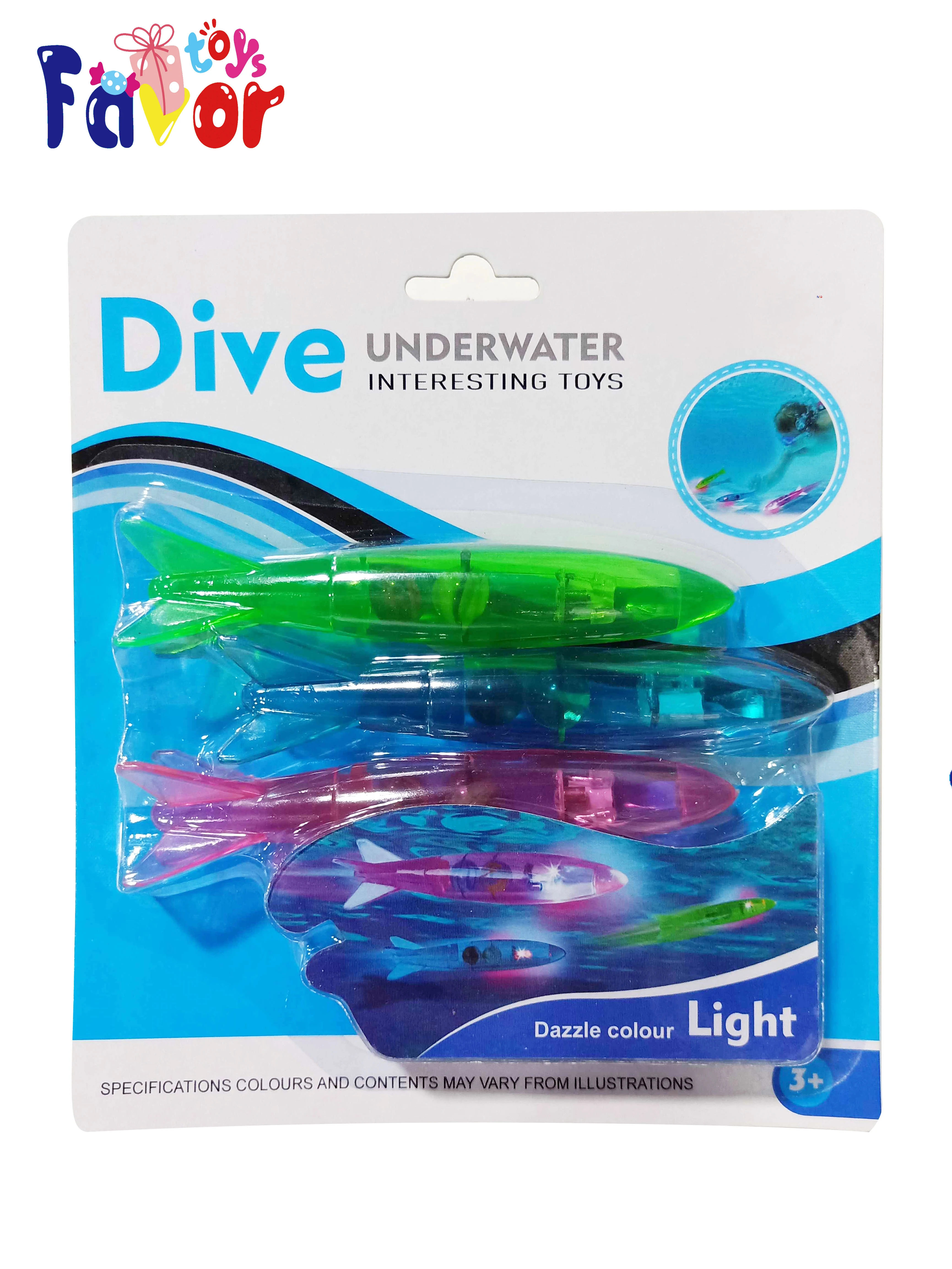 Fishing Torpedo Bandits Pool Diving Toys, Sinking Torpedo Swim Toys, Pack of 4