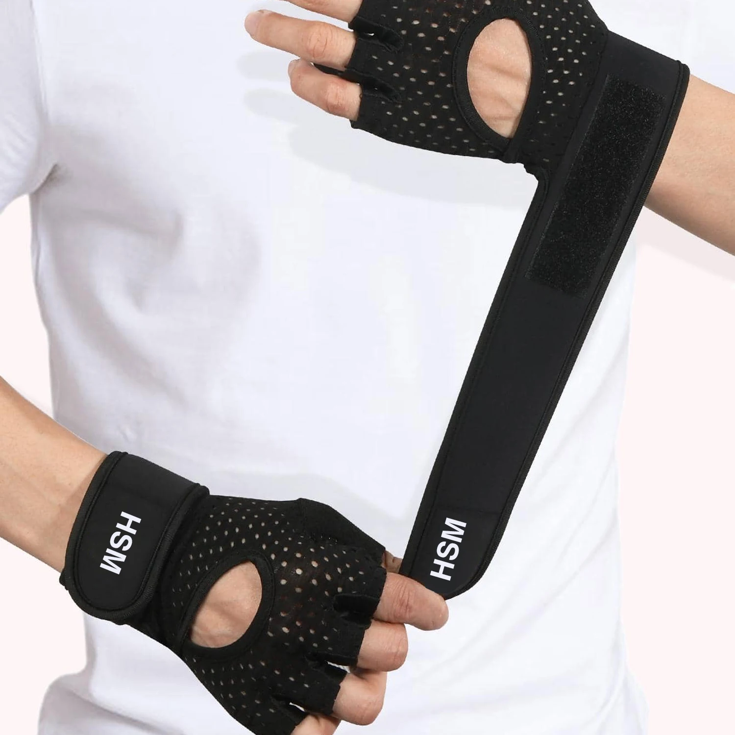 Factory Wholesale Custom Logo Weightlifting Gloves For Gym Half Finger Sports Training Workout Gym Gloves Women Men