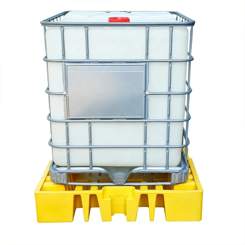 2 Drums Pe Spill Containment Pallet Ibc Secondary Drum Storage Pallets Bultin Drain Plastic Chemical Virgin Material 4