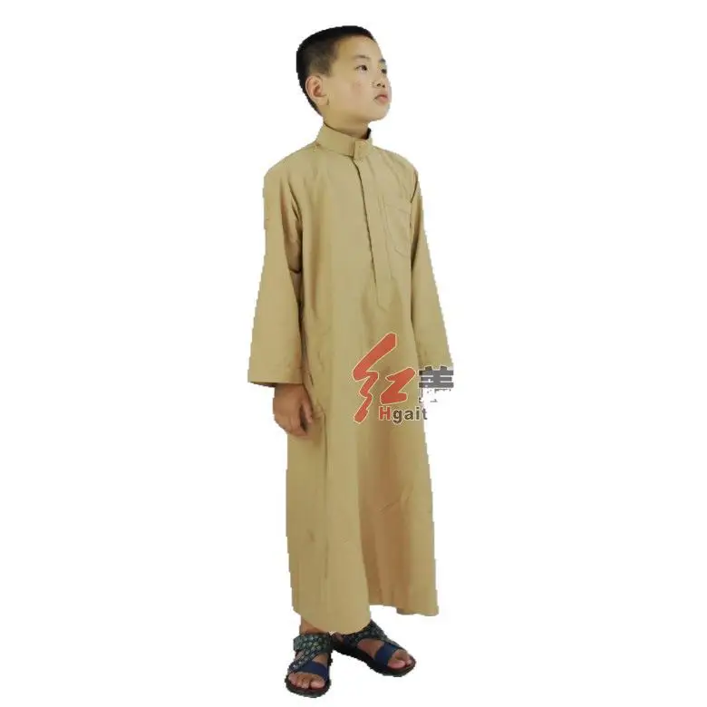 2022 New Design Best Sale Children Muslim Clothes Thobe Robe Kids Boys Arab Islamic Clothing Jubah Kids Abaya