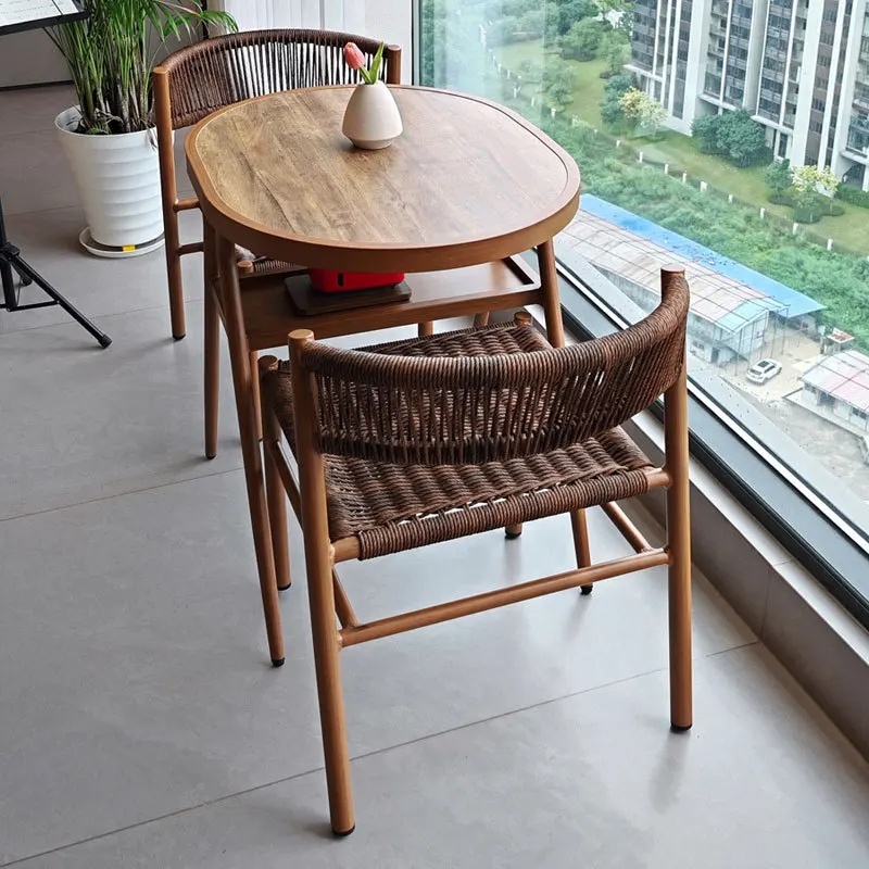 Hot Sales Rattan Garden Table and Chairs Set Coffee Shop Outdoor Garden Furniture