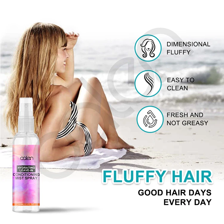 3OZ Private Label Anti Frizz Nourishing Black Hair Mist Spray Water Sprayer Hairdressing Bottle Continuous Silk Mist Hair Spray