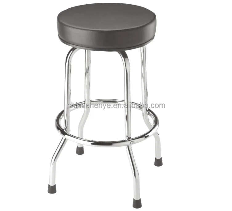 Customized Swivel Bar Stool: Padded Garage/Shop Seat stool with Chrome Plated Legs bar stools