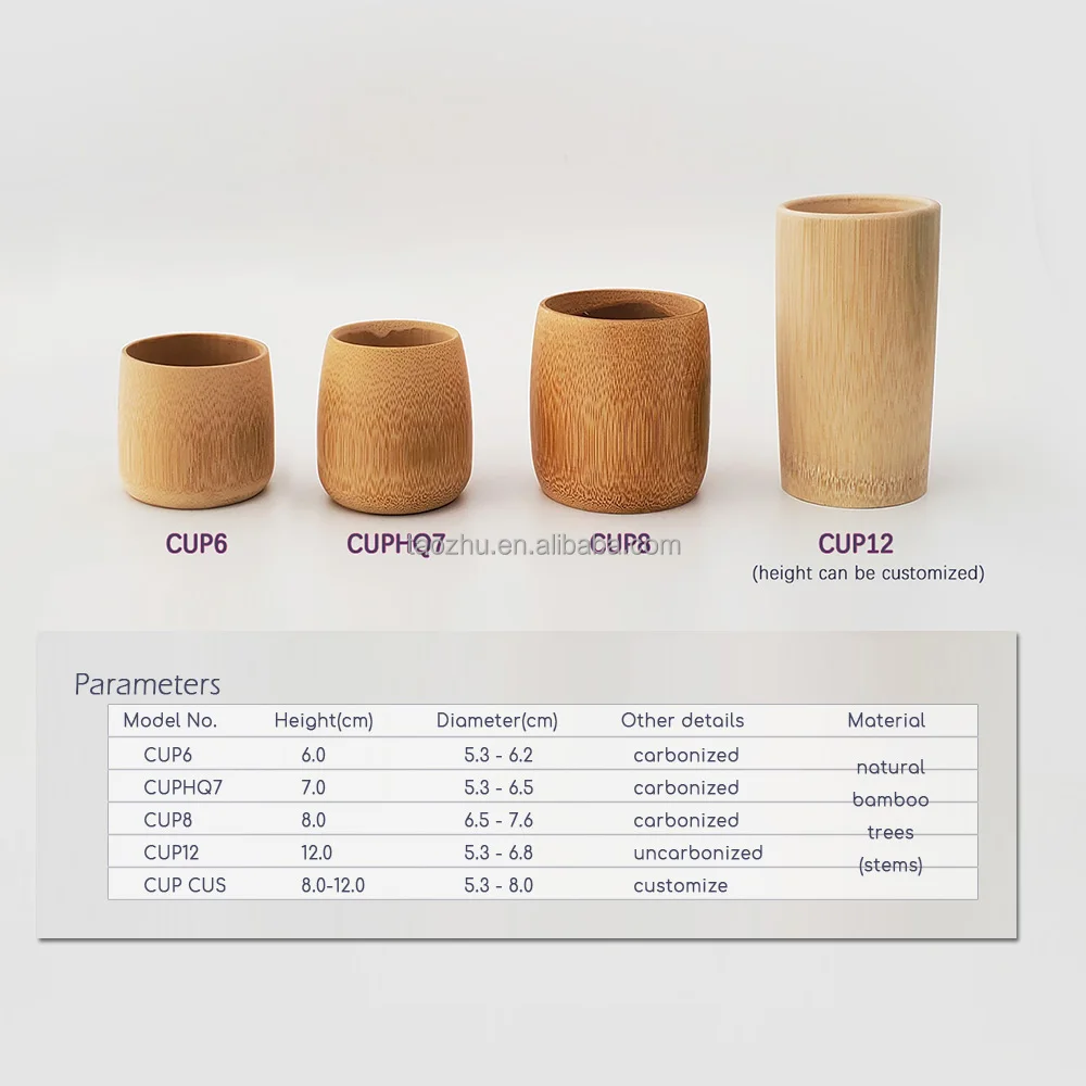  Качественная кофейная чашка Bambu 120 мл из натурального бамбука высотой 7 0