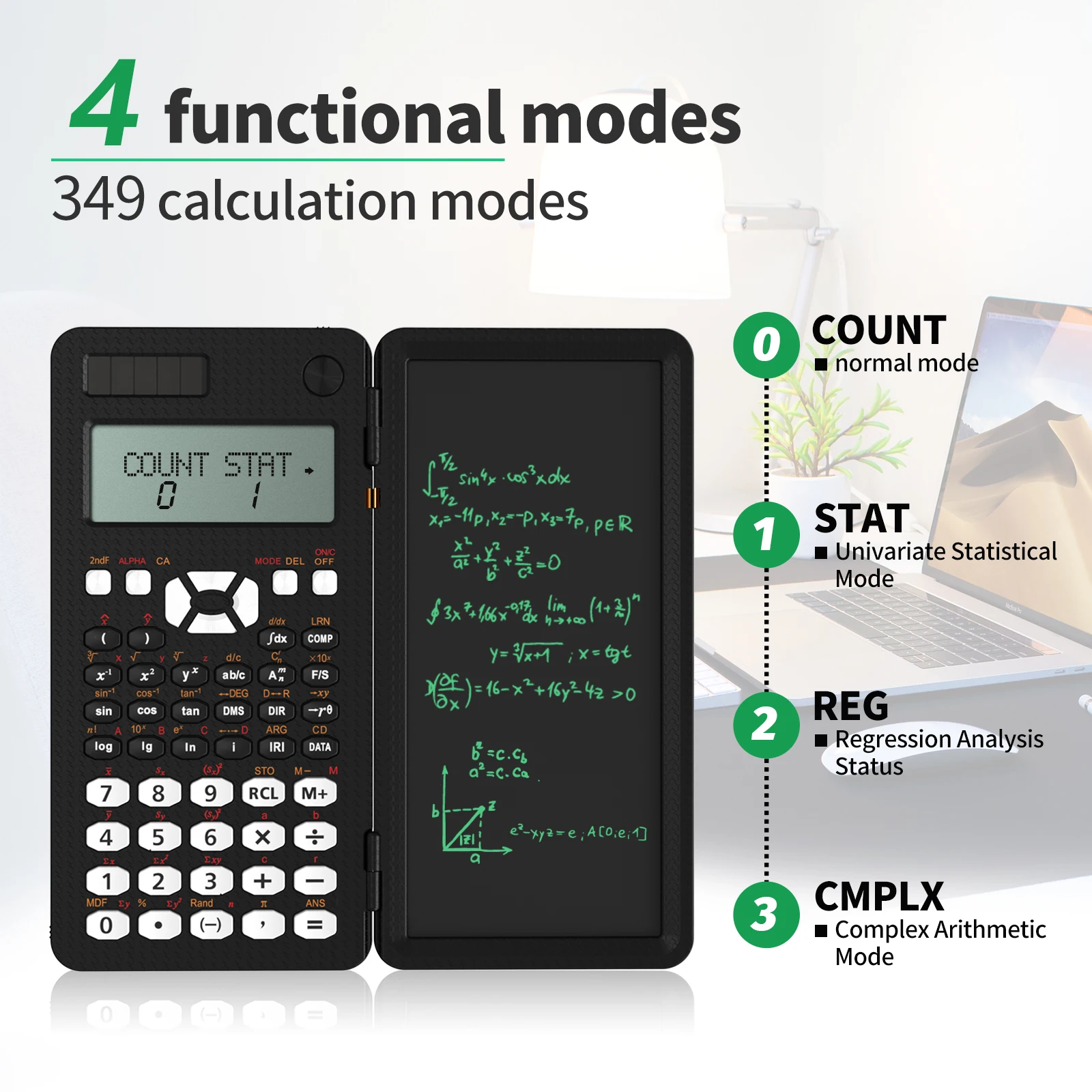 NEWYES Digital Notepad Board Electronic LCD Scientific Calculator Writing Drawing Tablet