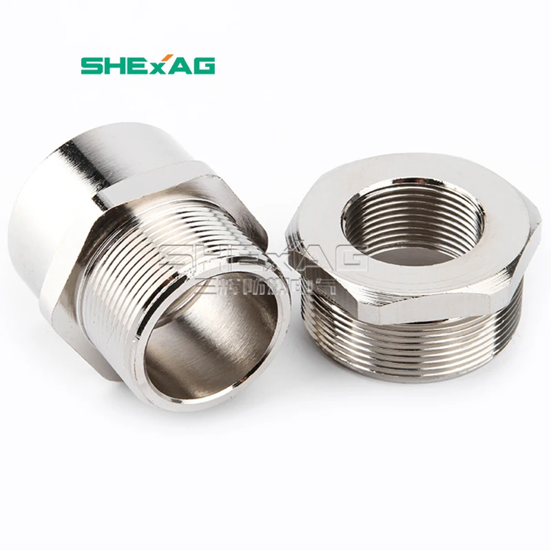 Top Quality ATEX Double Compression Explosion-rpoof Threaded Plug Cable Gland Enlarger Thread Adapter With Adapter