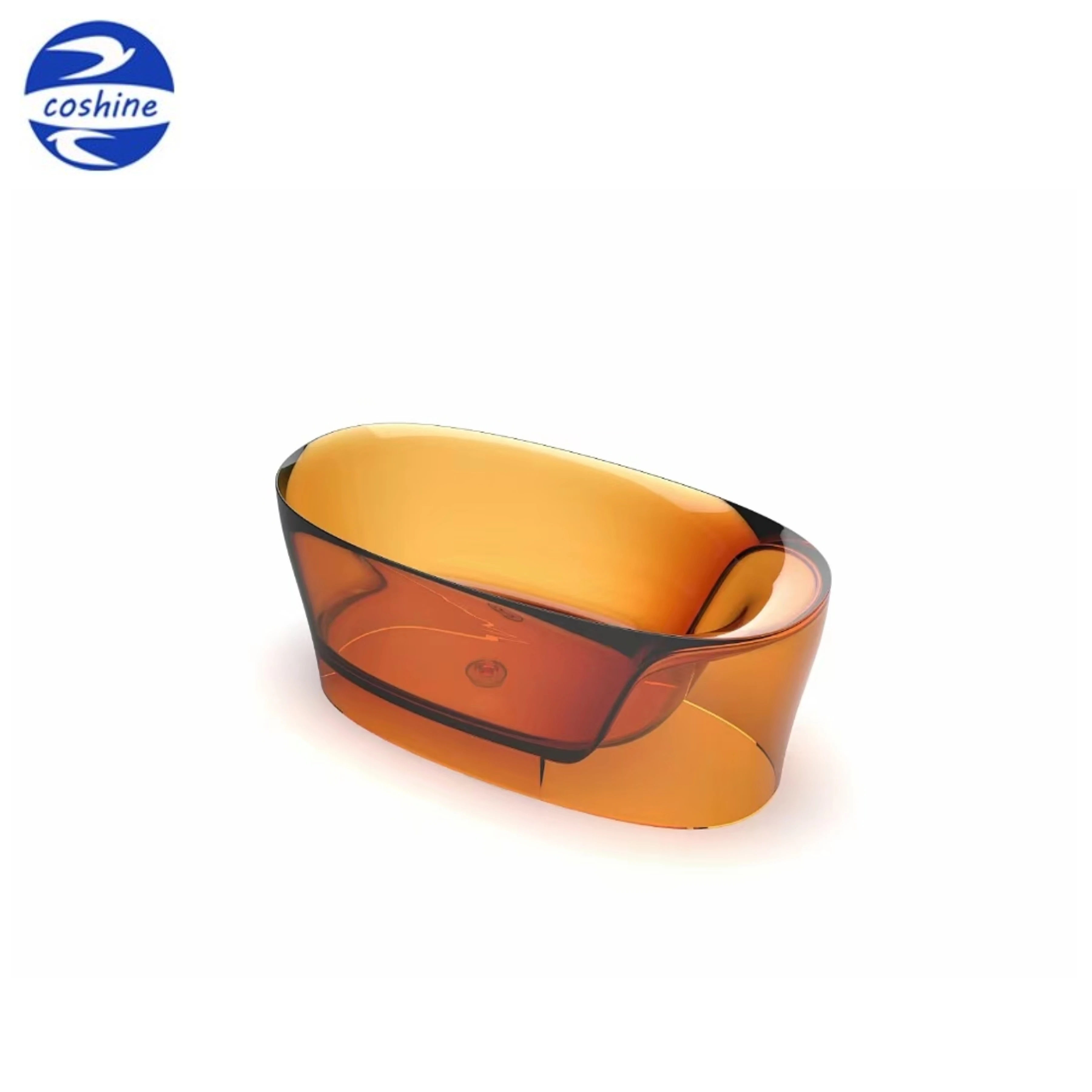 Factory Price High Quality Soaking Bathtub Transparent Resin Freestanding Bathtub Clear Bathtub Fashion Resin Bath Tub Tubs