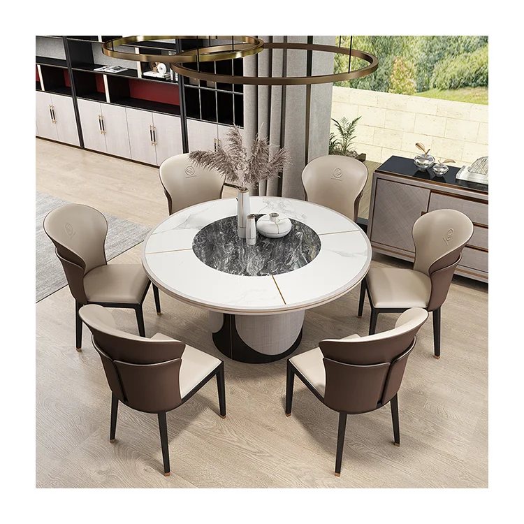 Wholesale Bucket Style Dining Table Set 6 Chairs Space Saving Dining Table And Chair Set