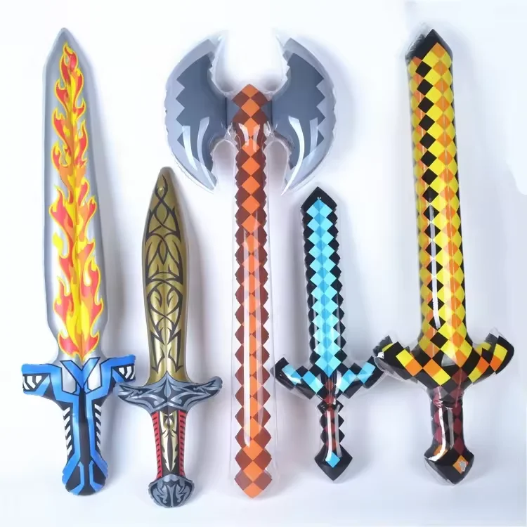 Inflatable Pvc Perfect Weapon Toy Inflatable Sword Saber Children Playing Knife Inflatable Weapon Toy