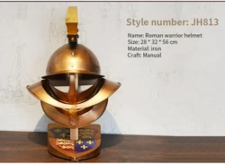 Retro IronMedieval Europe CrusadersRoman KnightsWarriors ares armorhelmet ornaments decorations vintage craft