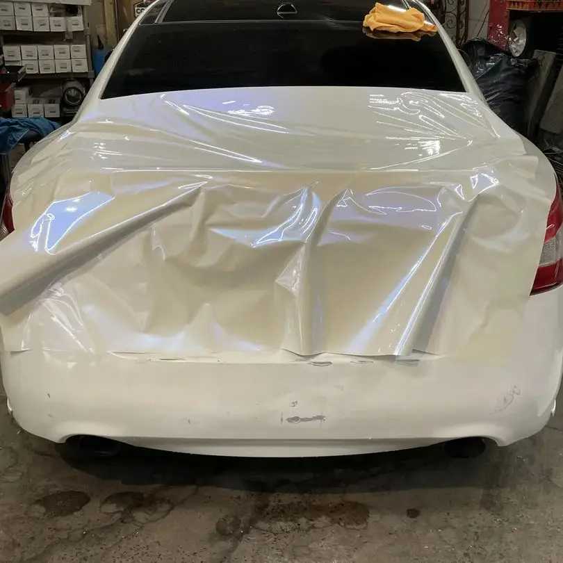 FRISIGN Bubble Free Pearl White Paint Protection PVC Film Car Cast Film Vinyl Wrap Rolls