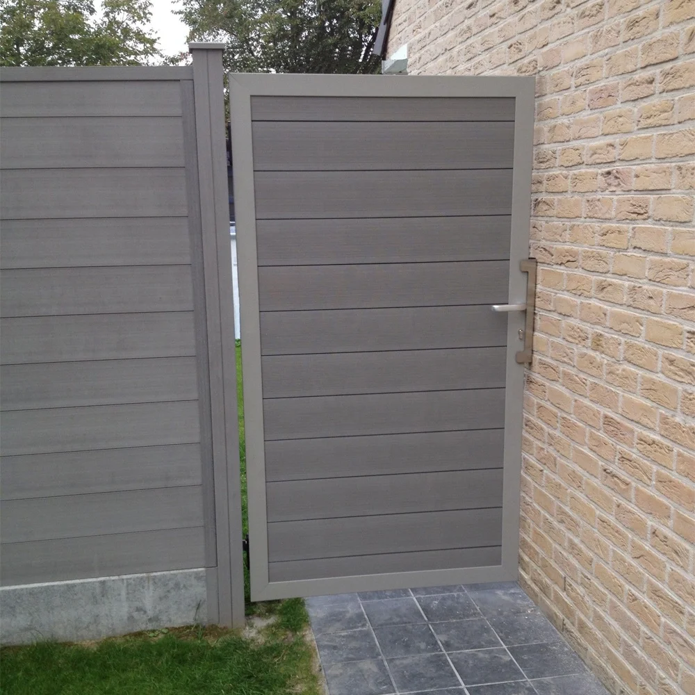 WPC wall fence gate panel board trellis sets/ home garden buildings easy assemble wood plastic composite fence