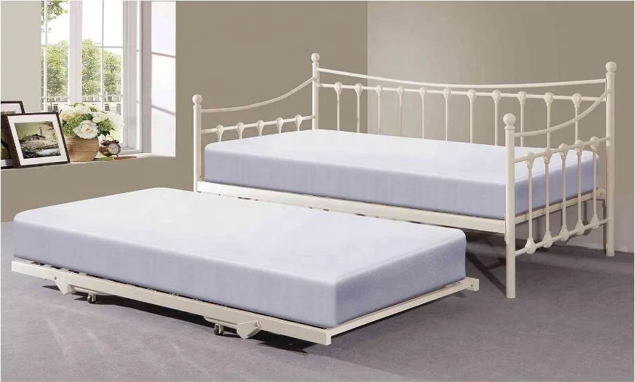 Hot selling 3FT Metal Single Bed Day convertible Modern drawer double metal bed with wheels