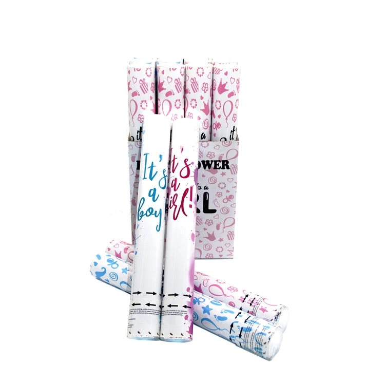 Gender reveal wedding party Popper wedding supplies mini cannon confetti
