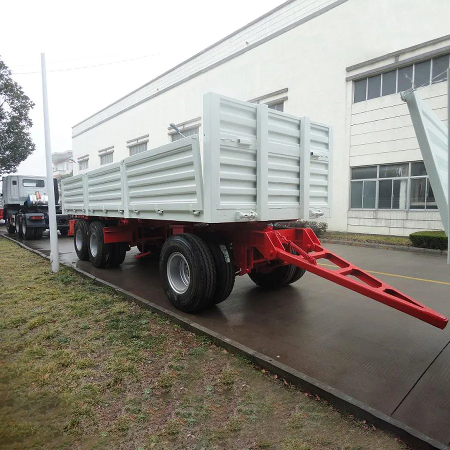 Cheap Price 3 Axle Cargo Full Trailer Farm Trailer For Sale