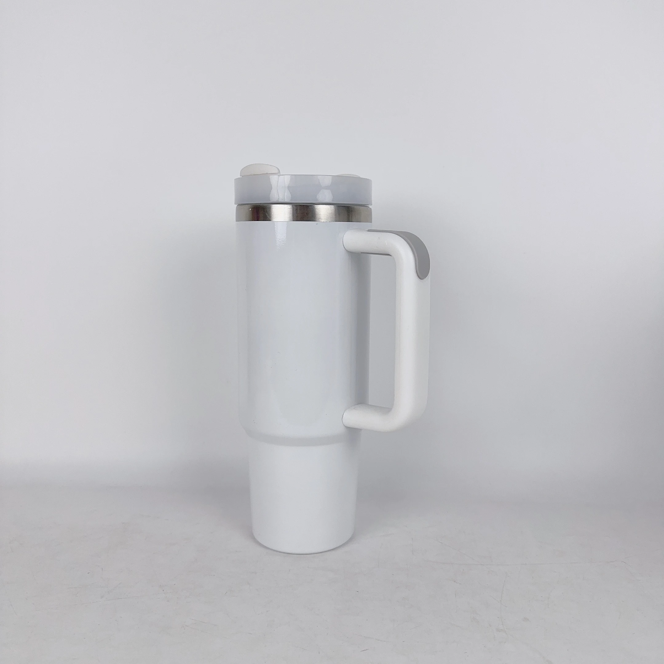 30oz 40 oz Shimmer Adventure DIY Cup Big Sublimation Tumbler Blank White Travel Mug with Handle and Lid