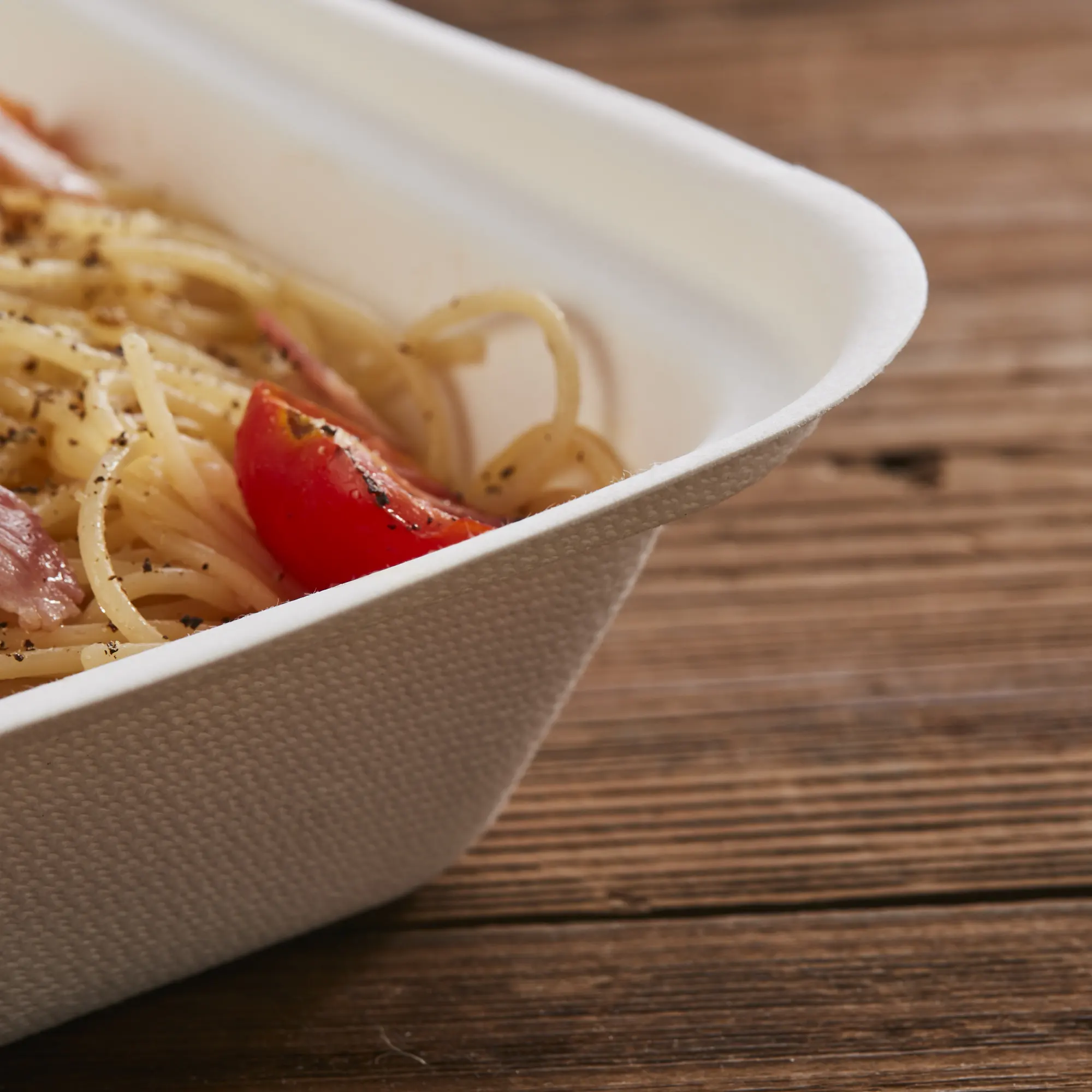 
Takeaway Food Packaging 2 Compartment Fried Chicken Container 