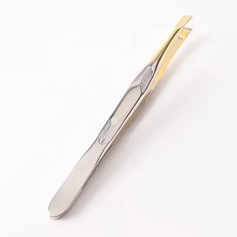 Eyelash special hair extraction nail special eyebrow trimming beauty makeup portable beard clip tweezers slanted