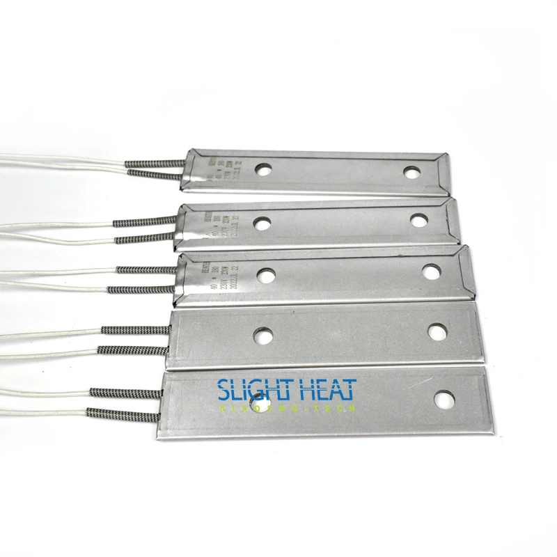 Slight heat SUS304 material 16*92mm element industry  process rectangular heating mica sheet heater plate