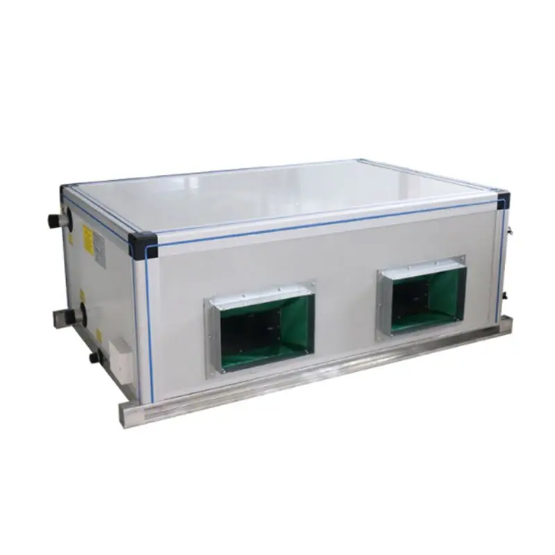 Ceiling air handling unit  fresh air purification conditioning with finned heat exchanger