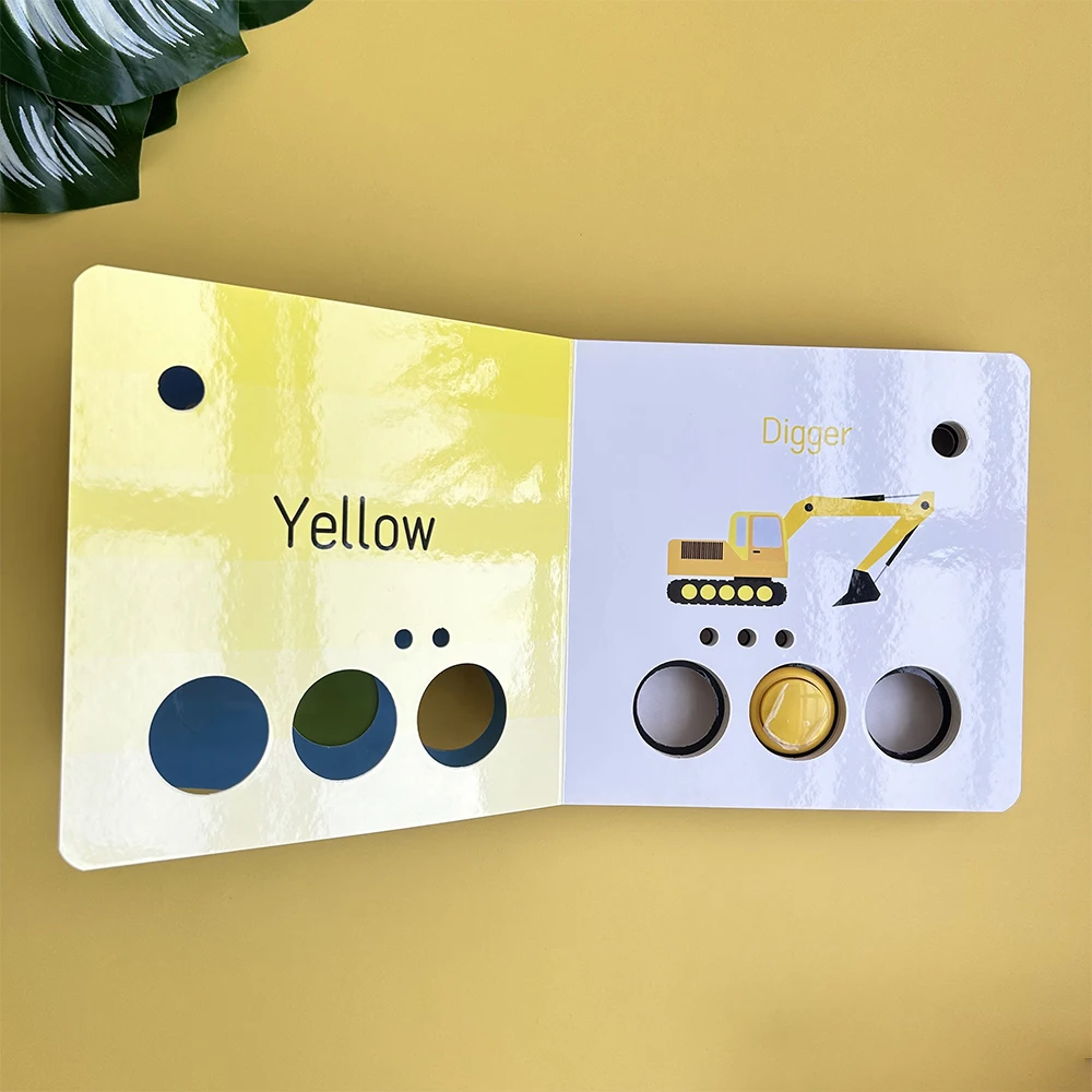 Custom Printing Music Sound Book Kids Early Education Electronic Reading Audio Board Sound Book With Processing