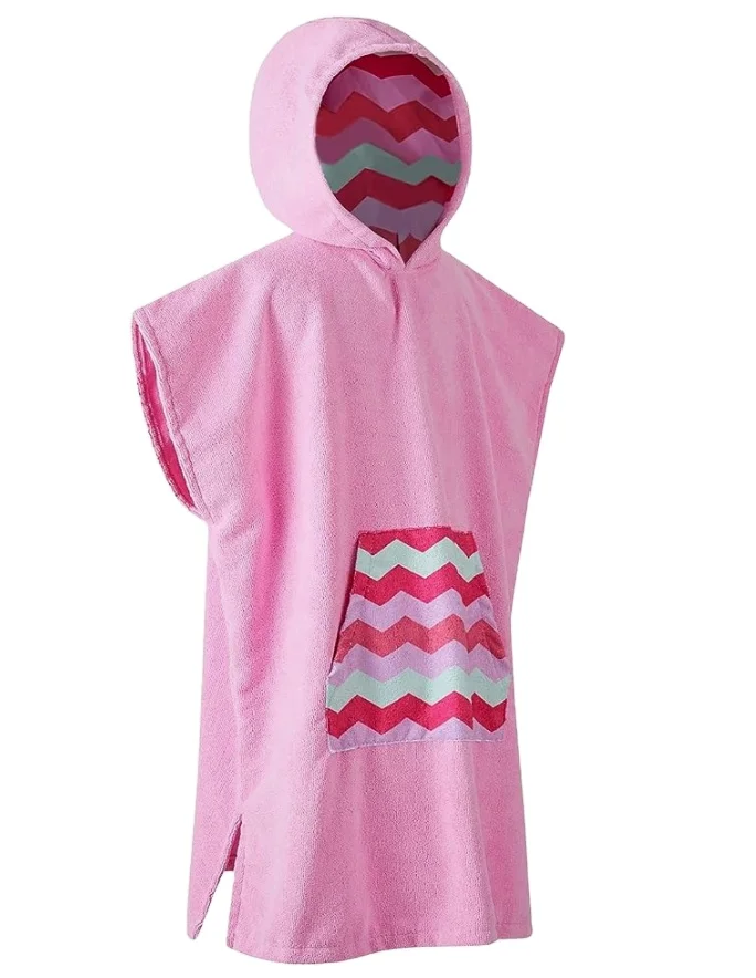 Hot Sale Super absorbent soft Surf Poncho Customized microfiber or Cotton Hooded Poncho Towel For Beach