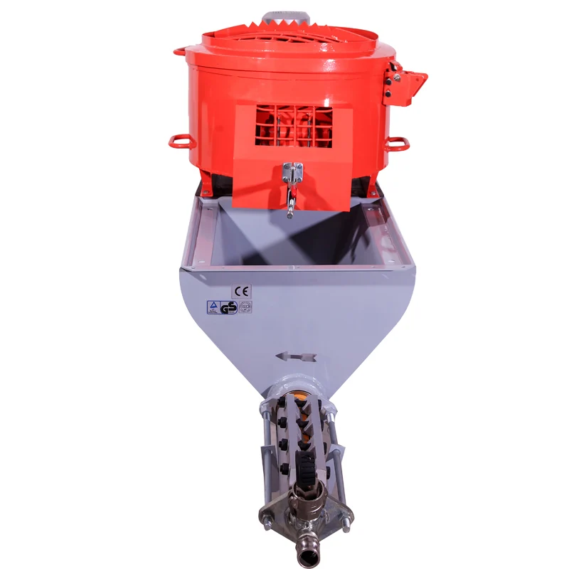 Manufacturer Cement Mortar Pump Sprayer Machine With Mixer Wall Plastering Sand Lime Stucco Concrete Mixer Pump Spray Equipment