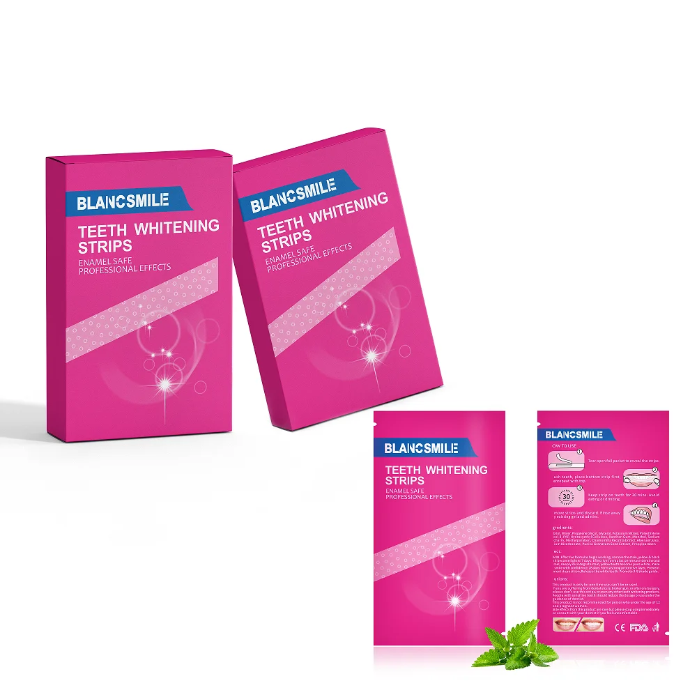 Full Certificated PAP Dental Teeth Whitening Strips Factory dissolving Residue Free Pain Tooth Strips