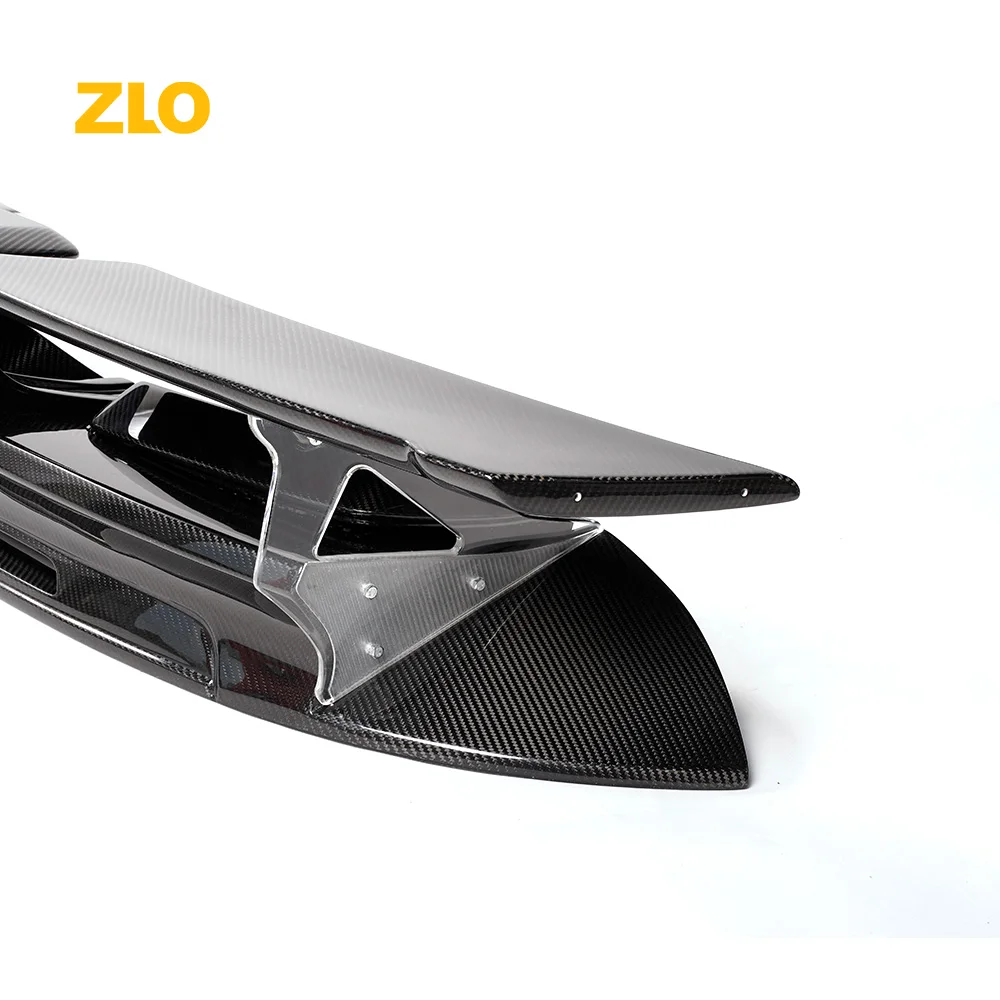 ZLO Tehart  Style Dry Carbon Fiber Rear Spoiler Rear Wing  Tehart  Rear Trunk Spoiler Wing  For Porsche 911 992 2018+ Carrera