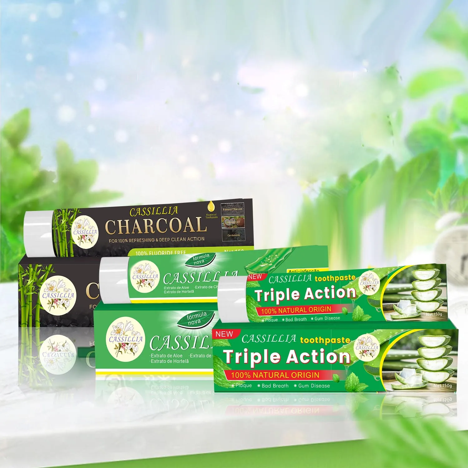 Beautiful Smile Wholesale 130g Fluoride Free Professional Brighten Customized Colour Organic Aloe Vera Whitening Toothpaste