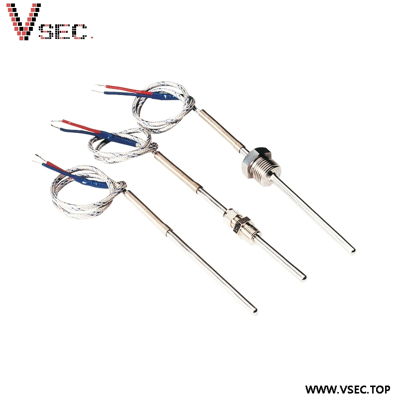 Temperature Sensor Supplier Custom WZP K Type Thermocouple J type thermocouple PT100 Temperature Sensor
