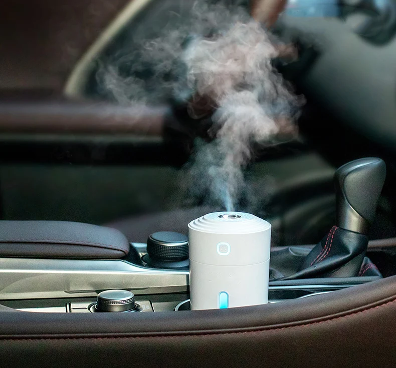 Hot Selling Humidifier 280ml Mini Portable Air Humidifier USB Aroma 800mah Lithium Battery LED Light Wireless Air Purifier