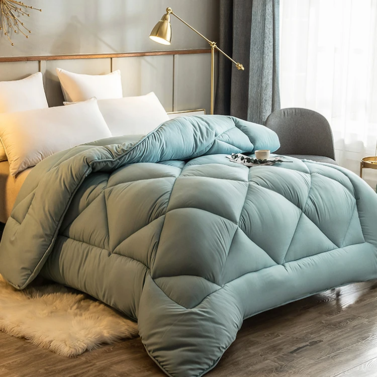 High quality winter reversible down king size bed comforter set luxury